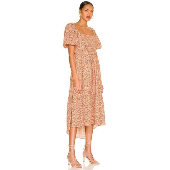 MINKPINK Morwell Midi Floral Multicolor Dress-sz Medium - Picture 3 of 11